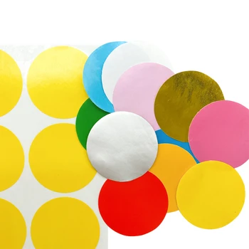 

80PCS 11 colors Blank Round Sealing Sticker Labels Tickets Blessing message sticker diametre 5cm stickers
