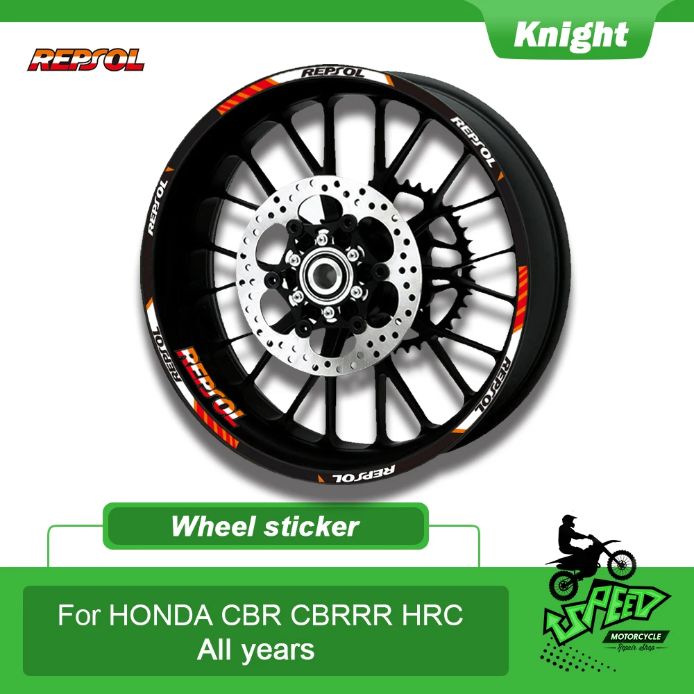 Для HONDA REPSOL HRC CBRRR CBR250RR CBR400RR CBR600RR CBR1000RR 12X мотоциклетная наклейка колесная Наклейка