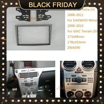 

11-090 Car radio fascia for OPEL Astra (H),Antara,Corsa (D),Zafira (B),DAEWOO Winstorm,GMC Terrain(Silver) Stereo Fascia