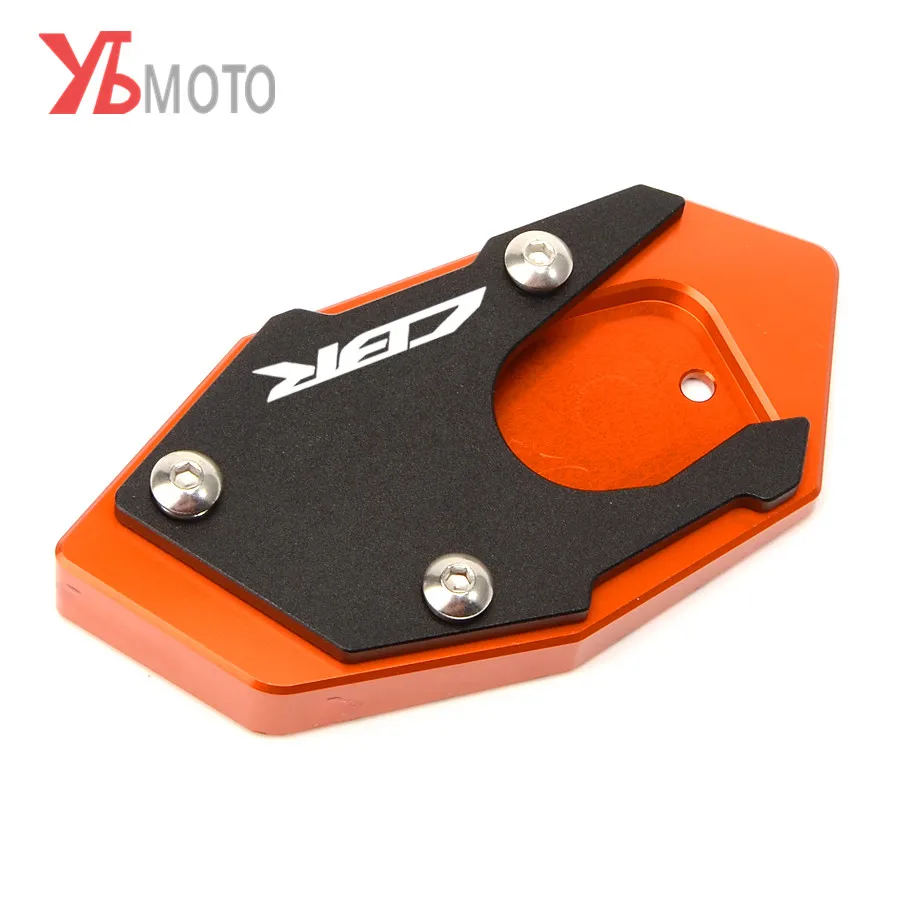 Logo CBR Orange Новая боковая подставка накладка увеличитель расширение подходит для HONDA CBR 500R 650F 650R CB 150R/300R/500X/500F CB500X CB500F CB650F CB650R - Цвет: Logo CBR Orange