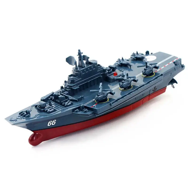 

RC Boat 2.4GHz Remote Control Ship Aircraft Carrier Warship Battleship Cruiser High Speed Boat RC Racing Toy Dark Blue