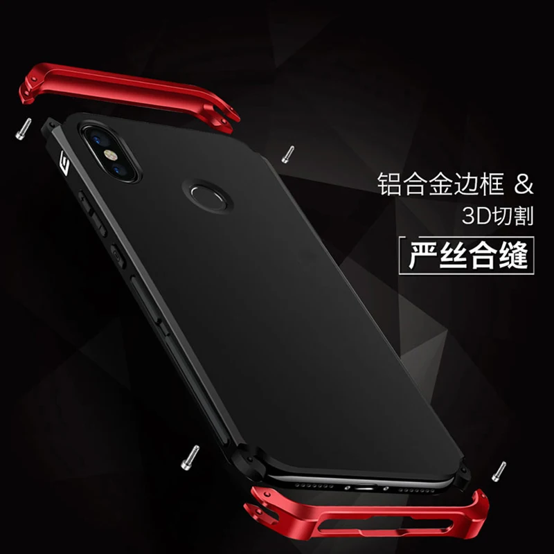 Глобальный противоударный защитный чехол для Xiaomi Redmi Note8 Pro чехол Роскошный металлический каркас жесткий \ Матовый ТПУ чехол для Redmi Note 7 6 Pro mi9 Coque