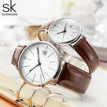 Aliexpress - Couple Watches for Lovers Quartz Wristwatch Fashion Business Men Watch for Women Watches Coffee Leather Clock Lover’s Gifts 2021