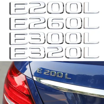 

E200L E260L E300L E320L Rear Trunk Letter Emblem Badge Sticker 3D Logo For Mercedes Benz AMG E Class Car Tuning Trim Accessories