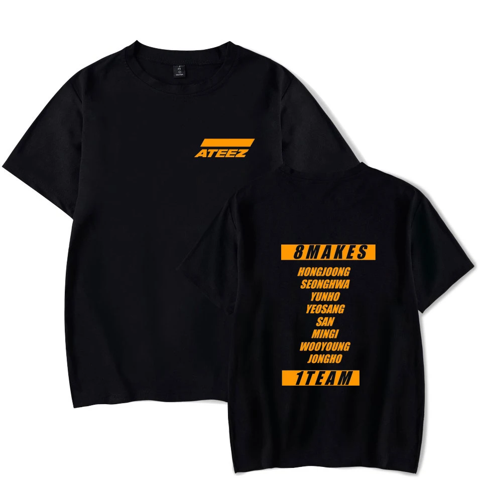 Горячая Распродажа ATEEZ футболки топы Hongjoong Seonghwa Yunho Yeosang San Mingi Wooyoung Jongho Kpop Group A Teen Z |
