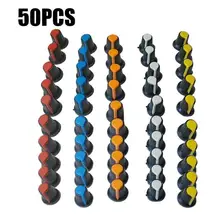 30/50 шт ручки потенциометров WH148 потенциометра Кепки 6 мм вал электронный компонент 5X17 мм, 5 цветов