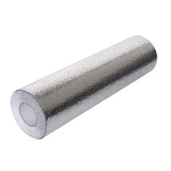 

Aluminum Foil Paper Kitchen Oil Stickers Waterproof Moisture Self-Adhesive Kitchen Cabinet Pad Paper Wallpaper