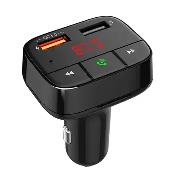 

Durable FM Transmitter Bluetooth 5.0 Support Hands-Free Phone Calls Car Kit MP3 Music Player USB Charger Car Electronics