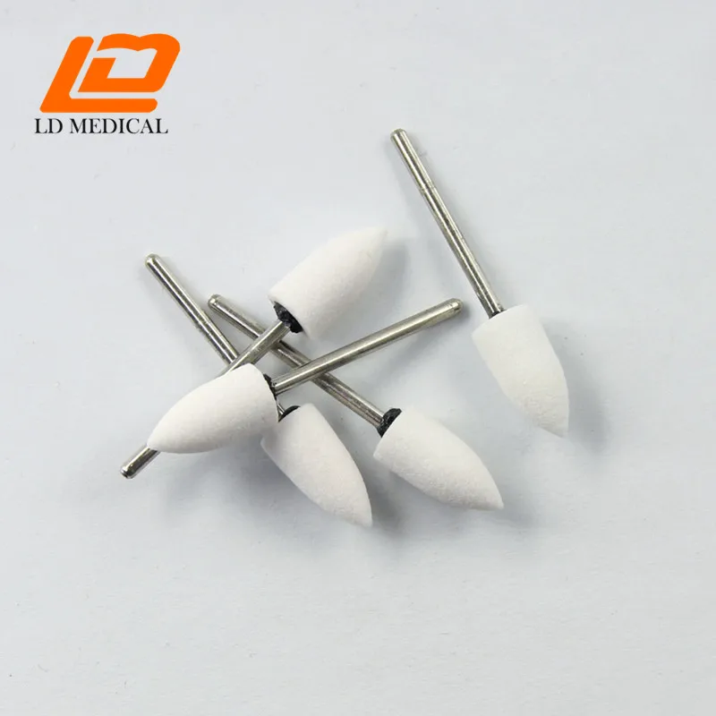 

50 pcs Dental Polishing White Stone for Metal Alloy Composite W-09 Low speed burs for dentists Teeth Care & polishing tools