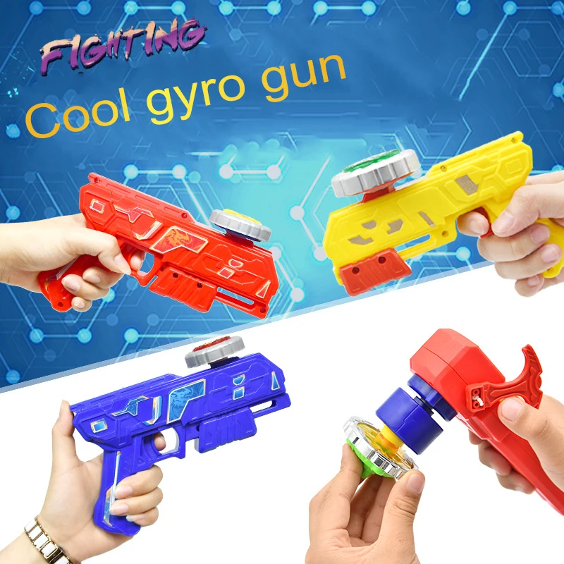 

Hot Toys Burst Alloy Combat Gyro Gun Children'S Interactive Toy Alloy Plastic Hand Brain Coordination Gift For Children