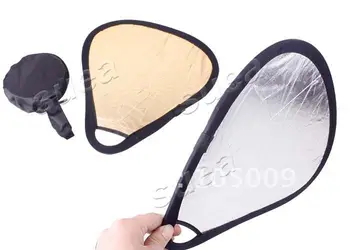 

30cm 2 in 1 Gold Silver Portable Folding Light Reflector for Photograph Flash Photo Studio
