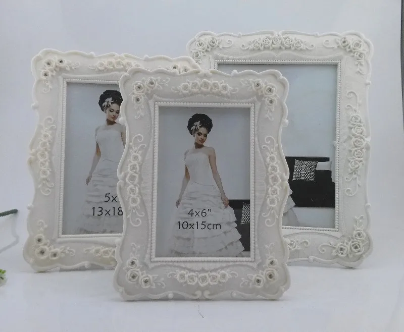 European Style Creative White Resin Palace Frame 6-Inch 7-Inch 8-Inch 10-Inch Wedding Photo Tabletop Manufacturers Direct Sellin