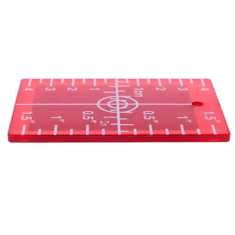 

Laser Target Card Plate inch/cm for Green and Red Laser Level Target Plate