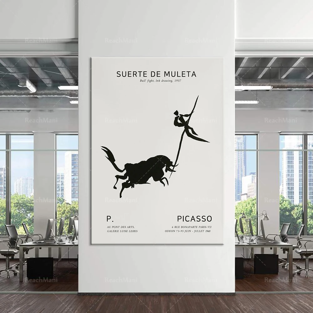 

Pablo Picasso-"The Bullfighting Woman" Exhibition Poster-Printable Painter of the Century