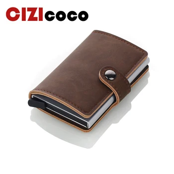 

2020 Small Leather Slim Wallets Mini Wallets Thin Rfid Card Holder Men Wallets Money Bag Male Vintage Black Short Purse