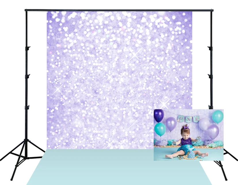 

purple glitter bokeh Backdrop shiny polka dots Newborn Baby girl Portrait photo Background For Photo Studio photophone XT-5346