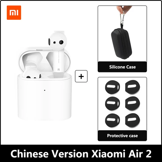 Xiaomi Airdots Pro 2 TWS Беспроводная bluetooth-гарнитура интеллектуальное управление LHDC Tap двойной микрофон ENC беспроводные bluetooth-наушники - Цвет: with bl pro-case