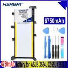 HSABAT C21N1347 6750 мА/ч, Батарея для ASUS X554L X555L X555LB X555LN X555 X555LD X555LP F555A F555U W519L F555UA VM батареи