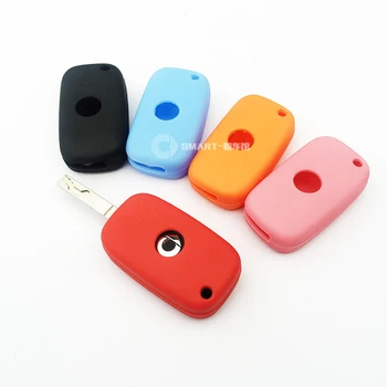 

Smart 453 Smart Fortwo Silica gel Key Bag Cover Car Remote Holder Accessories For Alarm Car Styling Cases Logo Cover key case