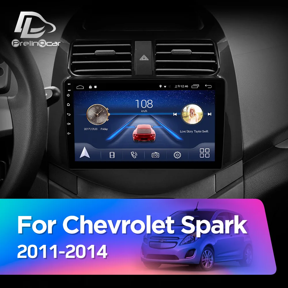 Автомагнитола Prelingcar 2 Din Android 10 0 без DVD мультимедийный видеоплеер навигатор GPS для