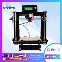 Stampante 3D Geeetech Reprap i3 Pro B Kit fai da te GT2560 scheda principale LCD2004 5 materiali supporto impresora stampa mancanza di corrente 3d