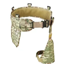 

High Quality Tactical MOLLE Padded Waist Belt with Leg Holster Platform Support Adjustable Padded Military Airsoft Shooting