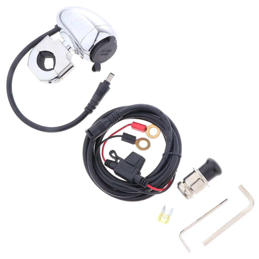 12v Технология мотоцикла 12В подключение к автомобильному прикуривателю и розетка Руль телефон gps Мощность Порты и разъёмы
