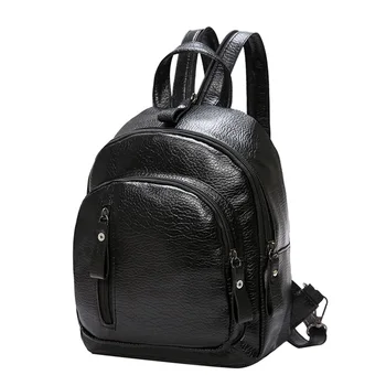 

Women PU Leather Backpack Shoulder Bags Ladies Girls Black School Shoulder Bag Fashion Rucksack