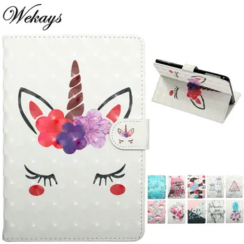 

Wekays For Coque Apple IPad Mini 4 Cartoon Unicorn Leather Funda Case For IPad Mini 4 A1538 A1550 Cover Case sFor Ipad Mini4 Kid