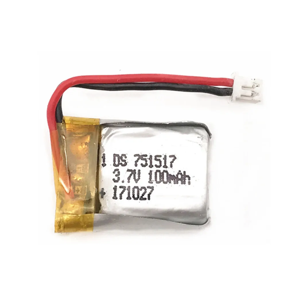 3,7 V 100mAh lipo батарея для cheerson CX10 CX-10 CX-12 JJ810 820 828 V646 RC вертолет RC Квадрокоптер 3,7 V Lipo bettery 751517 - Цвет: Цвет: желтый