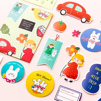 

4kinds Holiday series stickers DIY scrapbooking primer collage album diary mobile computer happy planner decoration stickers