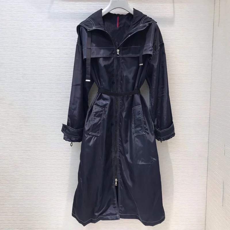 Женская Черная куртка с длинным рукавом, Формальное модное пальто для леди, Новая женская модная однобортная тонкая куртка