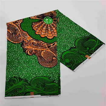 

Beautiful African wax printed fabrics veritable african wax style real wax wrappa ankara africa java wax 100% cotton ! HS11502