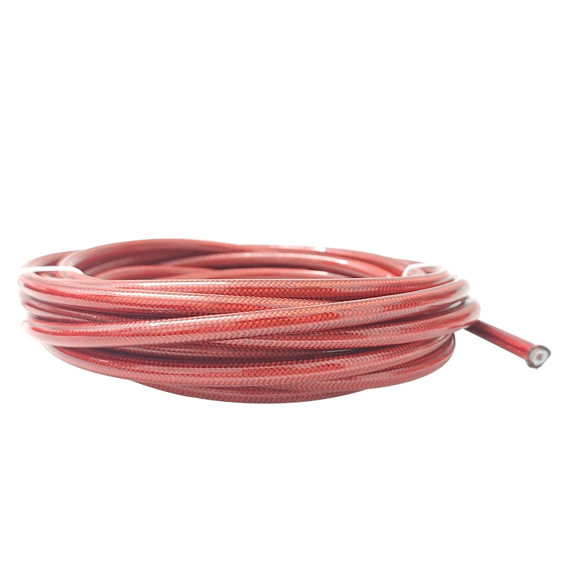 Motorcycle Brake Hose Motorcycle AN3 5m Fitting Braided Stainless Steel Nylon Brake Line Hose FLUID HYDRAULIC PTFE Brake Line Gas Oil Fuel Tube Brake Pipe Hose Fuel Gas Line Hose