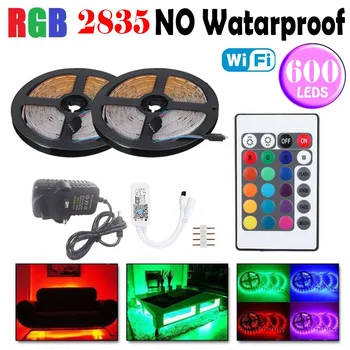 

RGB LED Strip Light SMD 2835 Waterproof RGB Tape DC12V Ribbon diode led Strips Light Flexible Stripe Lamp IR WIFI Controller