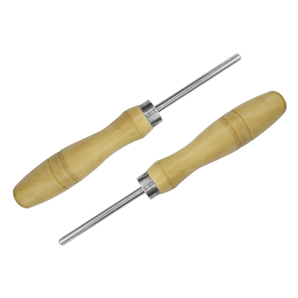Heavy Duty Racket Awl Stringing Tools Wooden Handle