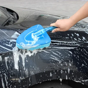 

Car Cleaning Brush Wash Clean Sponge Brush Glass Cleaner Wave Car Wash Triangle Brush