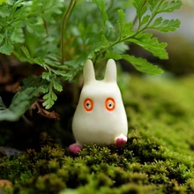 10x мини статуя Смола статуэтка мох микро ландшафтный сад Декор Белый Кот