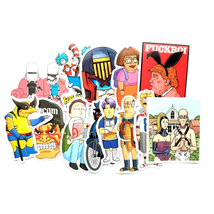 13 шт. американский мультфильм комиксы 2019 мультяшный водонепроницаемый стикер