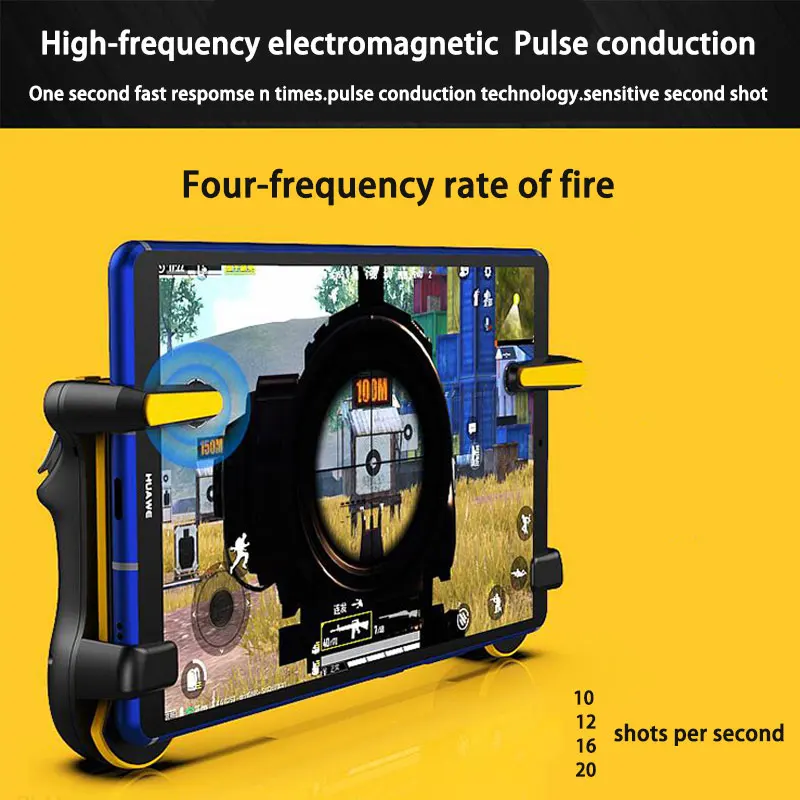 PUBG Trigger Controller For Ipad Tablet Capacitance L1R1 Fire Aim Button Triggers Gamepad Joystick