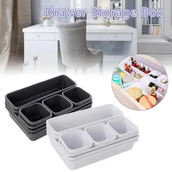 

Drawer Storage Box Household Storage Boxes Holder Rack Drawer Organizer Drawers Cosmetic Sundries Tidy Storage Makeup Boxes 8pcs