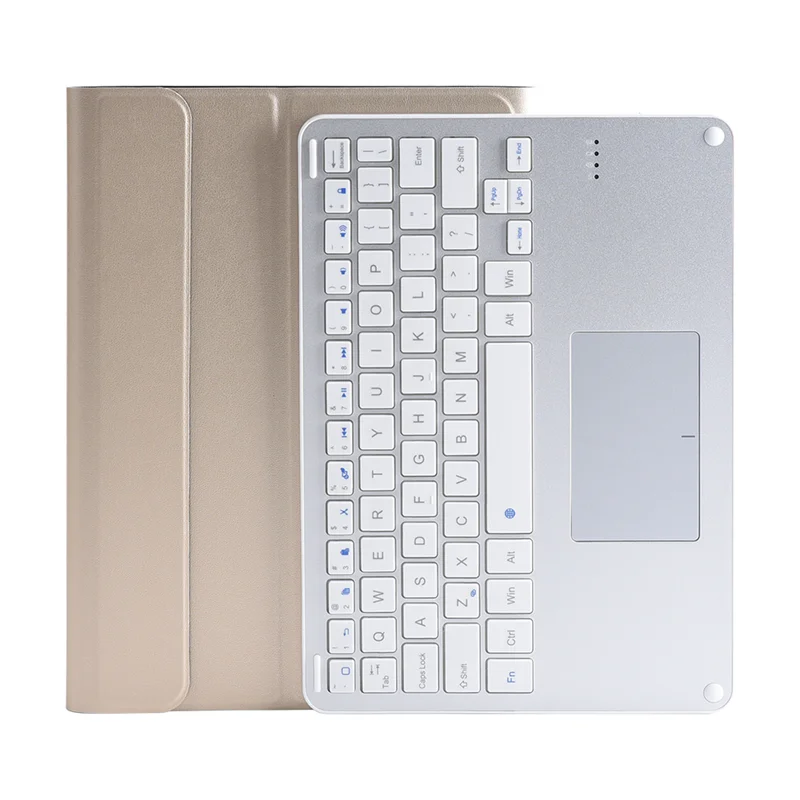 Чехол с клавиатурой Bluetooth для huawei Mediapad T5 10 AGS2-L09/W09/L03 тачпад Клавиатура для huawei T5 10,1 ''планшет с подставкой - Цвет: Gold-Touchpad