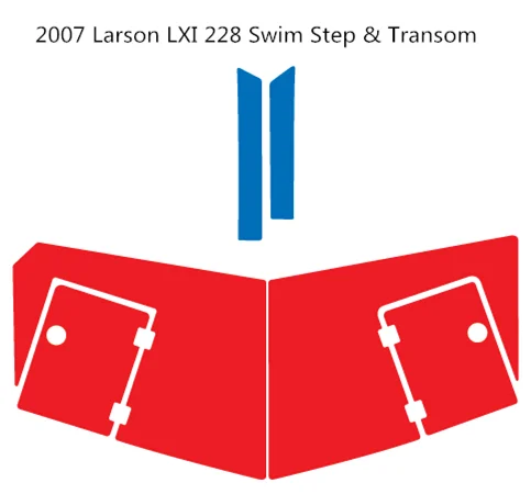 2007 Larson LXI 228 плавающий шаг и транцевая площадка лодка EVA Тиковый настил 1/" 6 мм