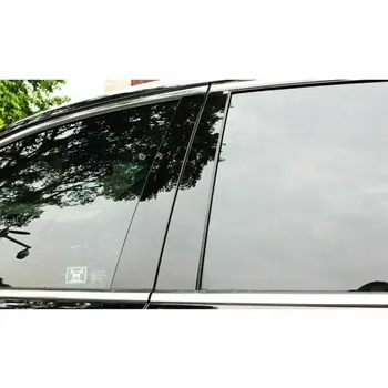 

Window Decoration Cover Trims Decal For Honda Accord 2008-2012 Black Pillar