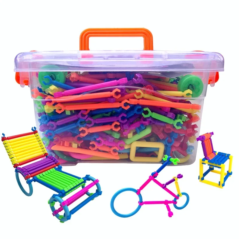 

Boys Girls Puzzle Plug Building Set