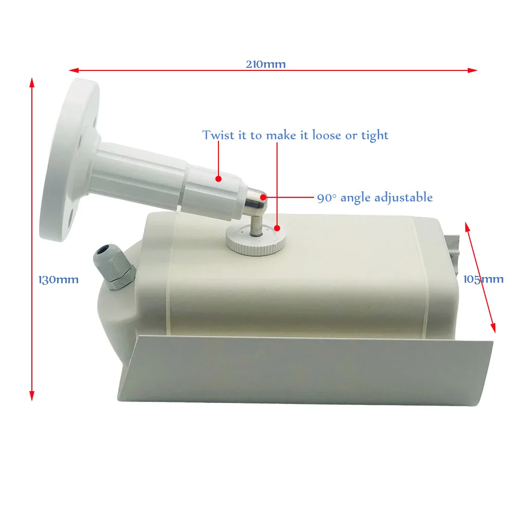 Small Universal Video Surveillance Security CCTV Camera Housing Monitoring Shell Protect Case & ABS Plastic Wall Mount Bracket