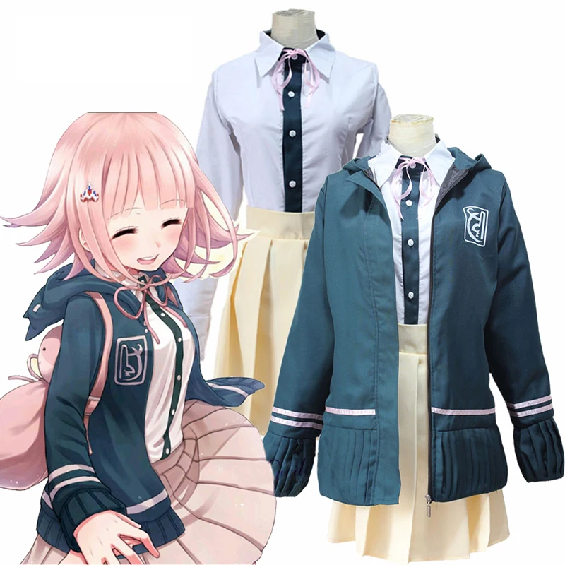 Костюм Nanami ChiaKi Danganronpa 2 для косплея школьная форма девочек Женский матросский