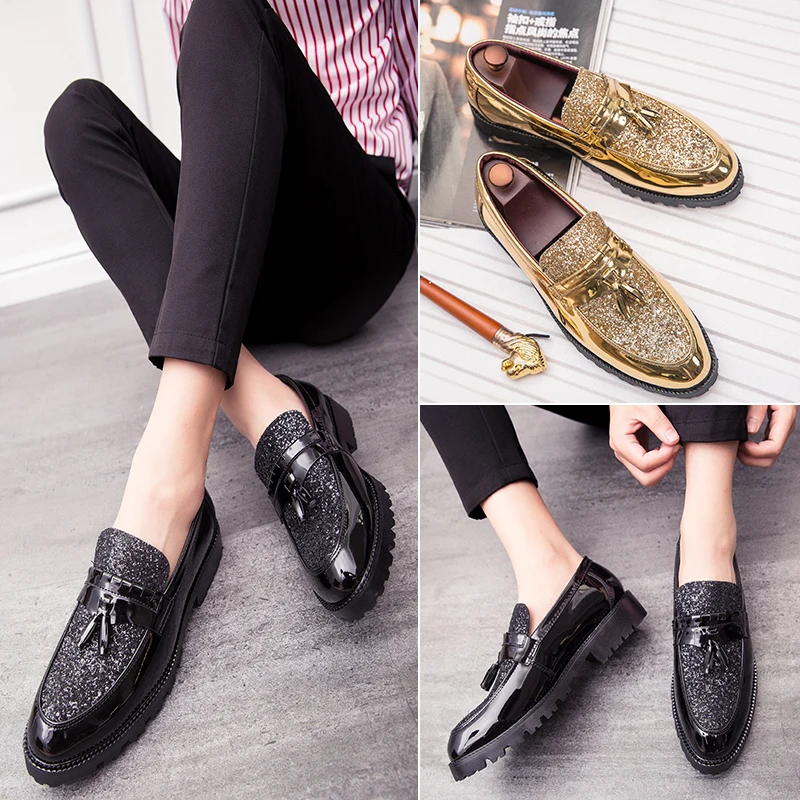 

Men's Casual Shoes Fashion Driving Business Dress Soft Moccasins Tassel Loafers High-Quality Men Leather Shoes Zapatos Chaussure