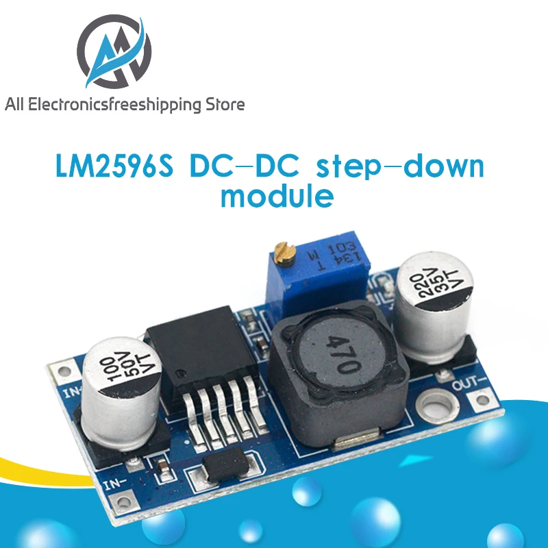 LM2596s DC понижающий модуль питания 3A Регулируемый LM2596 регулятор напряжения 24 в 12 В