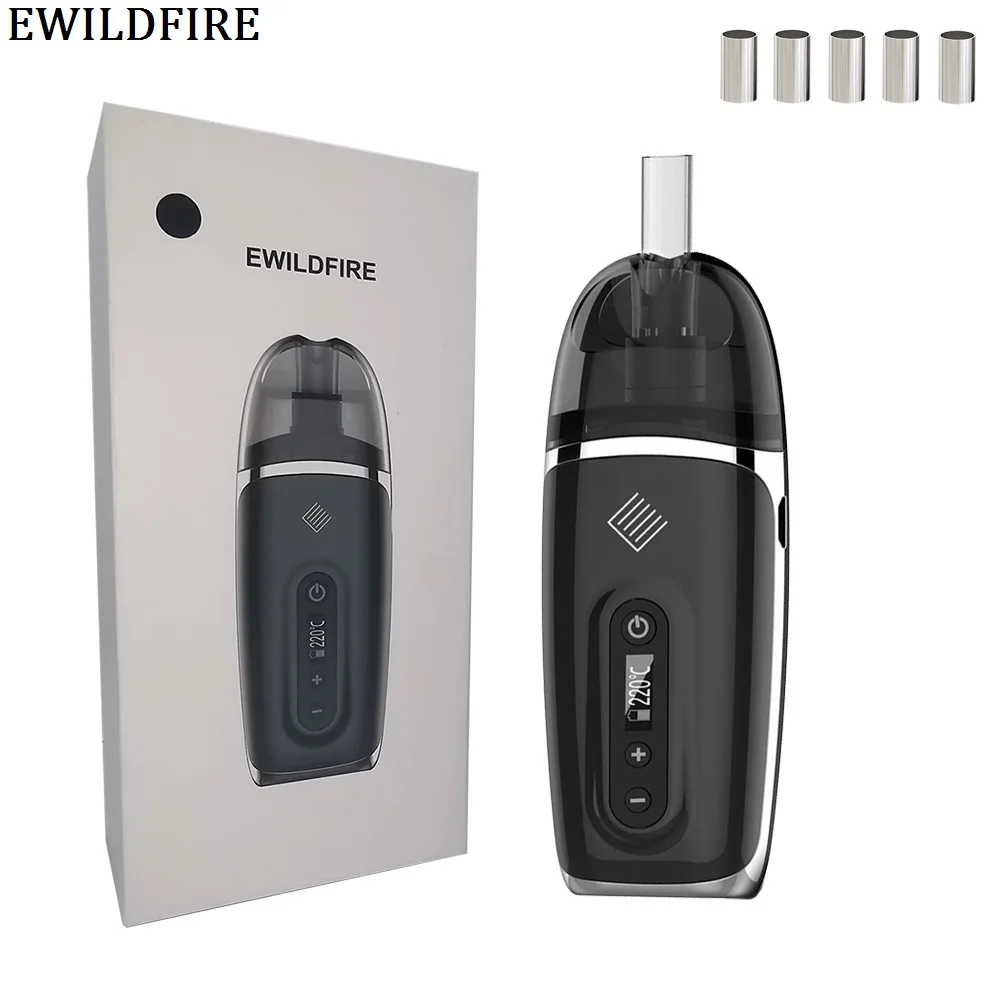 Продажа EWILDFIRE ED102 испаритель для сухих трав, контроль температуры, тип нагрева, электронная сигарета с 2200 мАч, vape батарея для кувшин